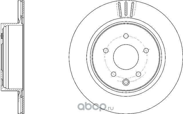 Диск тормозной (G-Brake). Артикул GR20677