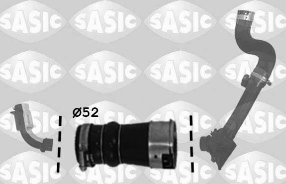 Патрубок интеркулера Sasic для Renault Fluence I 2010-2017. Артикул 3334021