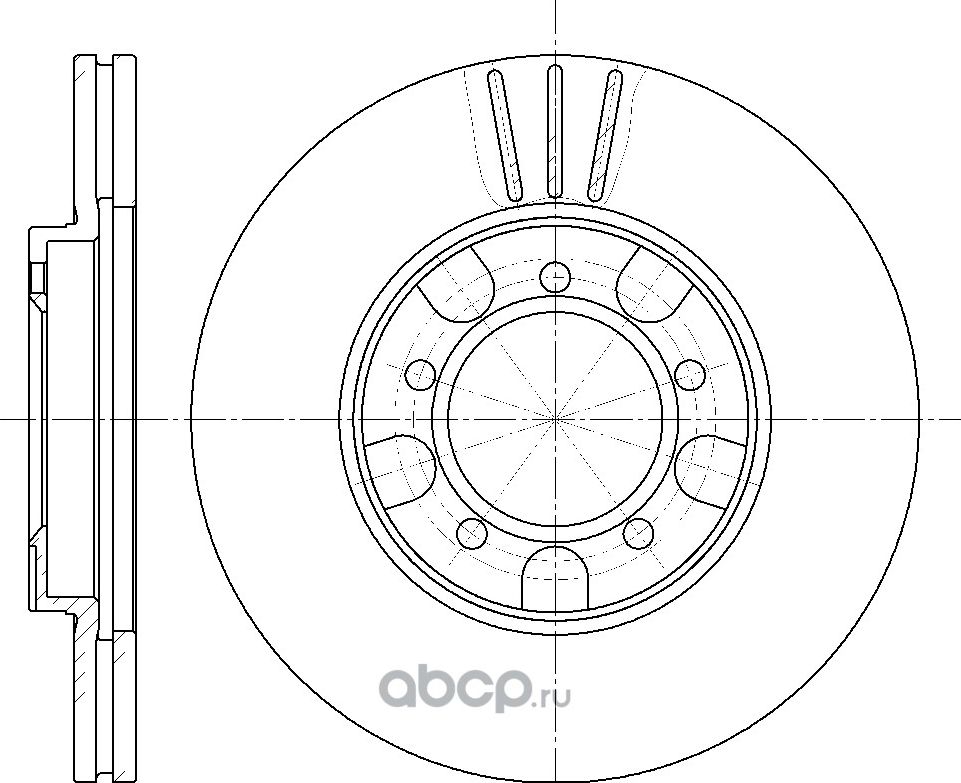 Диск тормозной (G-Brake). Артикул GR02449