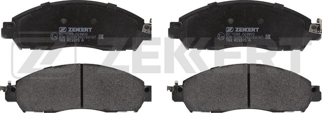 Тормозные колодки Zekkert передние для Nissan Leaf II (ZE1) 2019-2026. Артикул BS-1289