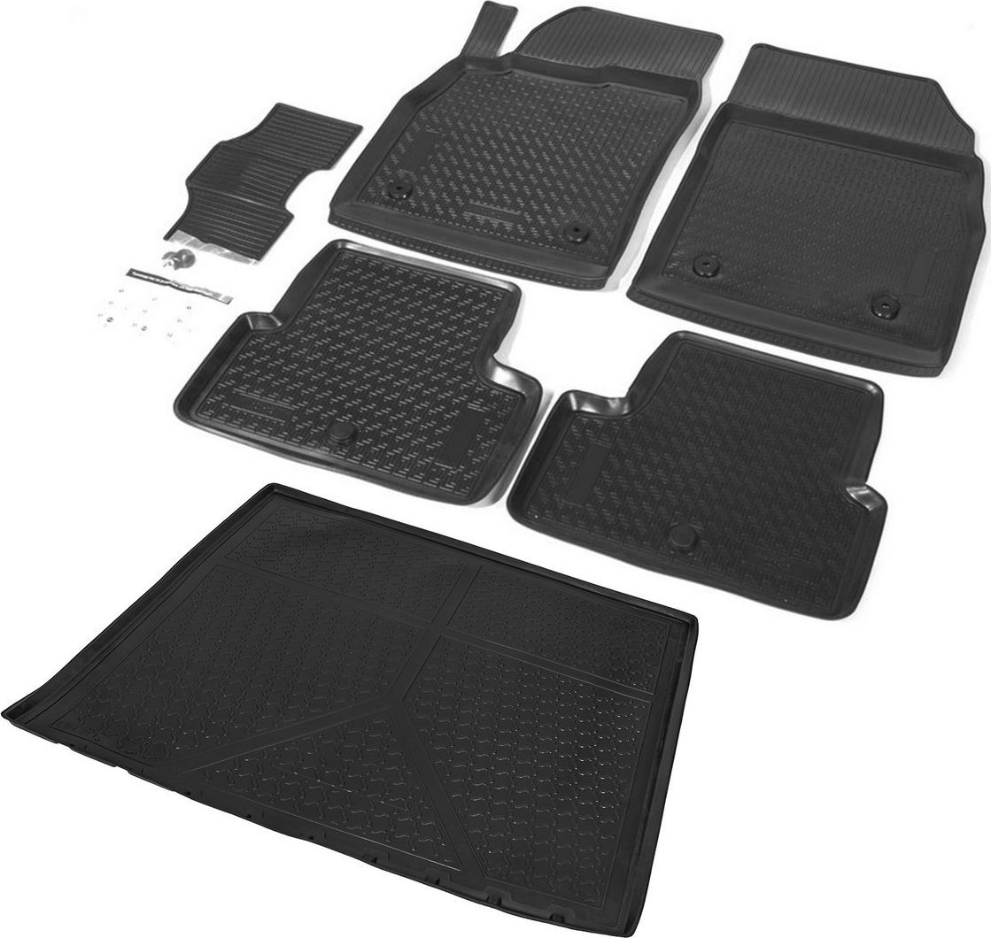 Комплект ковриков Rival для салона и багажника Opel Astra J универсал 2009-2017. Артикул K14202010-6