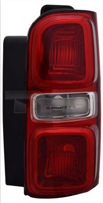 Фонарь задний TYC левый для Citroen SpaceTourer I 2016-2026. Артикул 11-14912-01-2