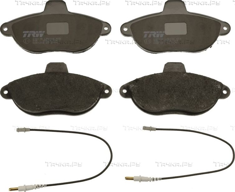 Тормозные колодки TRW COTEC передние для Peugeot Expert I 1996-2006. Артикул GDB1216