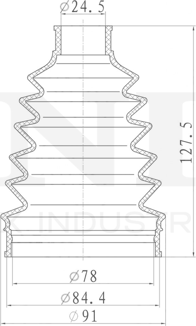 Пыльник ШРУС, комплект (Unio). Артикул DUC-30108K