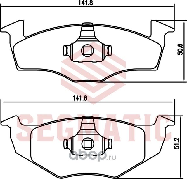 Колодка торм диск пер (Segmatic). Артикул SGBP2696
