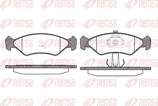 Тормозные колодки Remsa. Артикул 0285.20