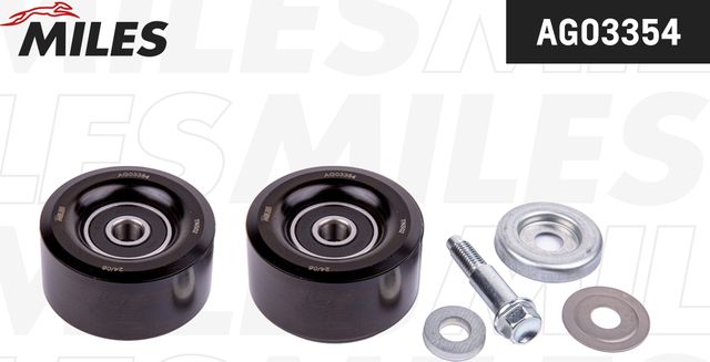 Направляющий (ведущий) ролик приводного поликлинового ремня Miles. Артикул AG03354