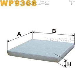 Салонный фильтр WIX Filters. Артикул WP9368