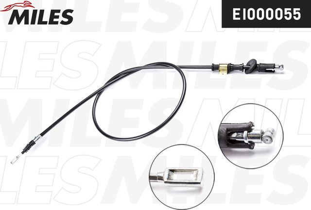 Трос ручника (тросик ручного тормоза) Miles задний правый для Mitsubishi Carisma I 1997-2002. Артикул EI000055