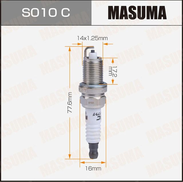 Свеча зажигания (Masuma). Артикул S010C