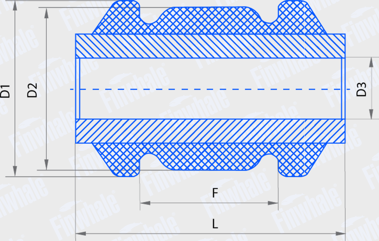 Сайлентблок переднего рычага подвески Finwhale. Артикул SB820