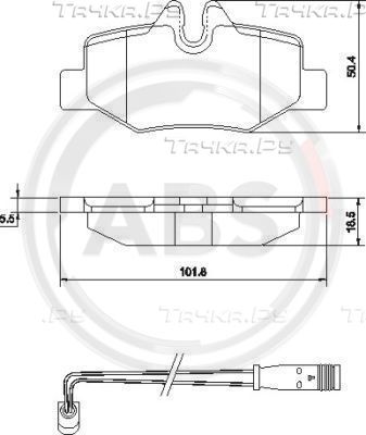 Тормозные колодки ABS. Артикул 37450