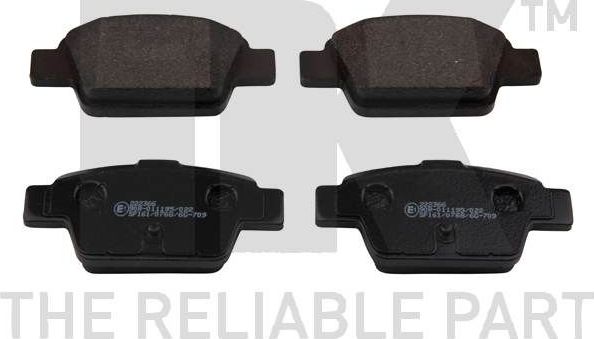 Тормозные колодки NK. Артикул 222366