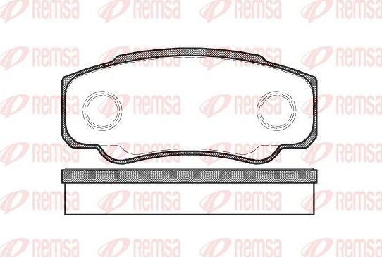 Тормозные колодки Remsa. Артикул 0961.00
