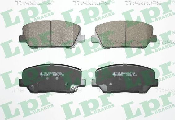 Тормозные колодки LPR передние для Hyundai i30 II 2011-2017. Артикул 05P1960