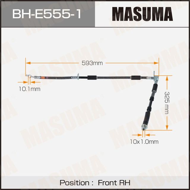 Шланг тормозной MASUMA LR- /front/ RANGE ROVER SPORT 05- RH Masuma. Артикул BHE5551