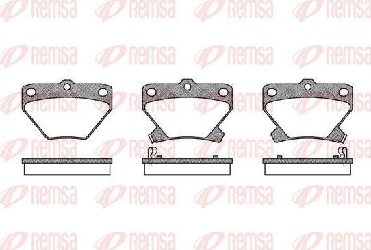 Тормозные колодки Remsa. Артикул 0741.02