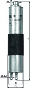 Топливный фильтр Mahle. Артикул KL 149