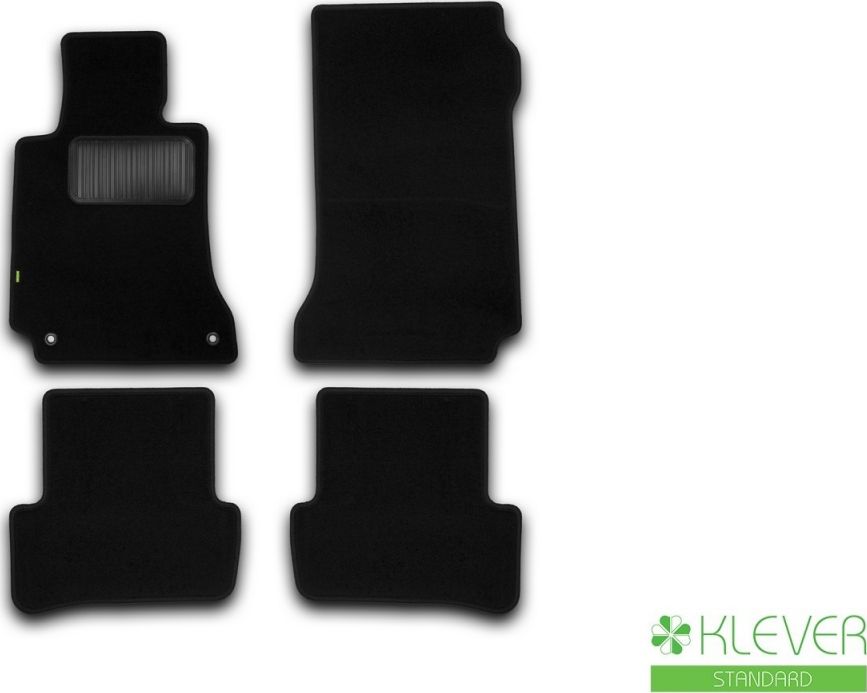 Коврики Klever Standard для салона Mercedes-Benz C-Класс W204 АКПП седан 2007-2013. Артикул KLEVER023439101210kh