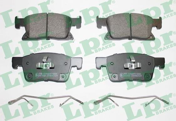 Тормозные колодки LPR передние для Opel Astra K 2015-2026. Артикул 05P2129K