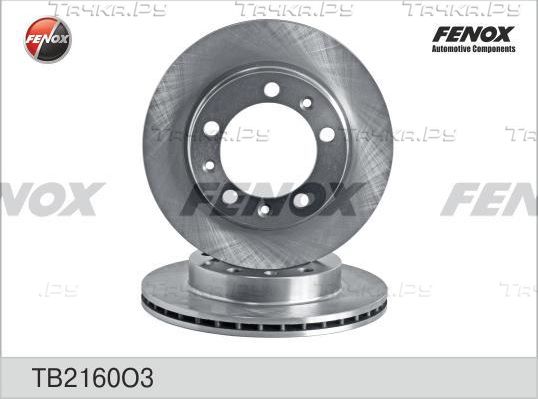 Тормозной диск Fenox передний для УАЗ Cargo (2360) 2004-2017. Артикул TB2160O3