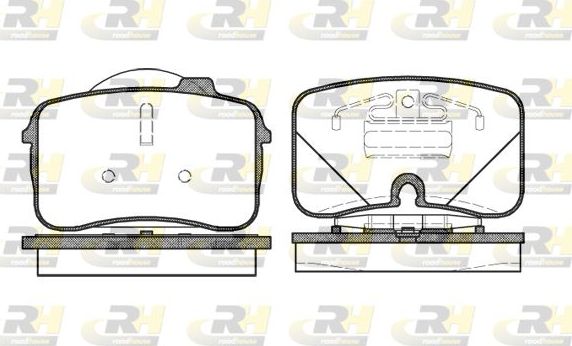 Тормозные колодки RoadHouse передние для Audi S2 I 1990-1992. Артикул 2328.00