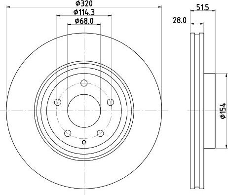Тормозной диск Nisshinbo. Артикул ND5044K