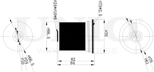 Фильтр топливный (Unio). Артикул FLT-50045
