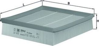 Воздушный фильтр Mahle-Knecht. Артикул LX 615