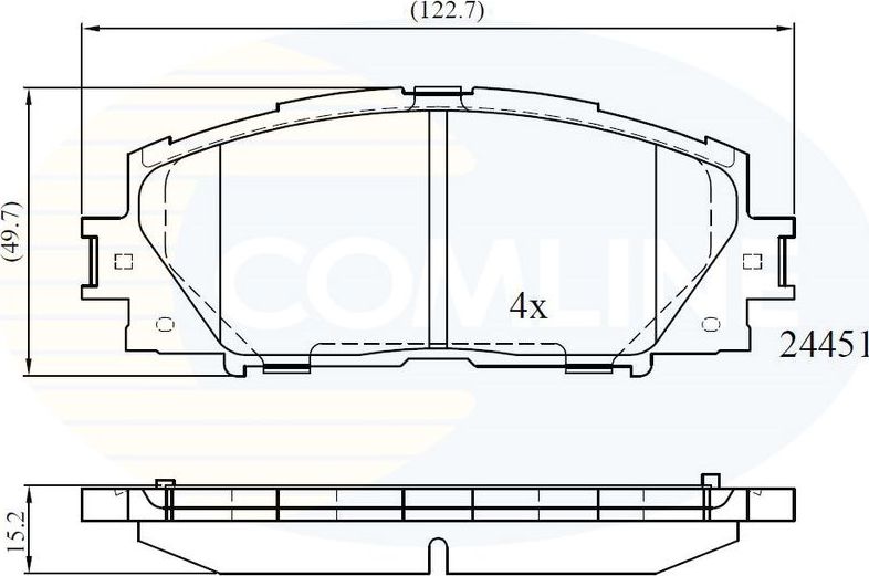 Тормозные колодки Comline Comline. Артикул CBP06014