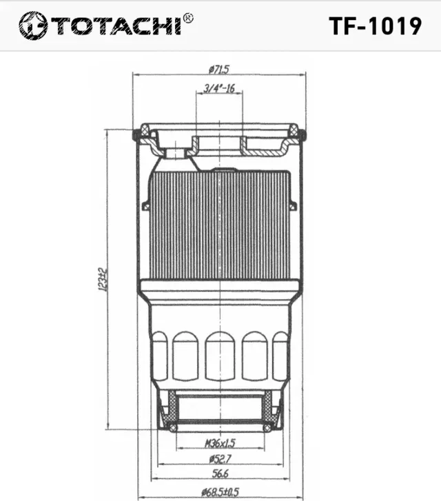 TOTACHI TF-1019 FC-184 23390-64450 MANN WK 7202x Totachi. Артикул TF1019
