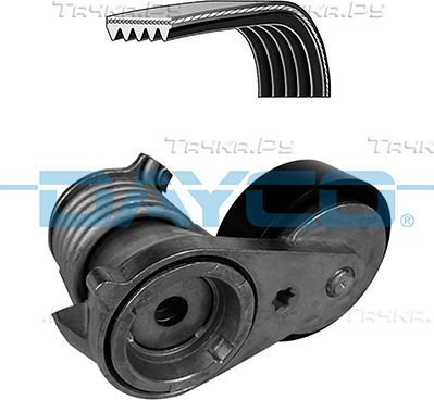 Приводной ремень поликлиновой с роликами (комплект) Dayco. Артикул KPV882