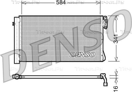 Радиатор кондиционера (конденсатор) Denso для BMW 1 I (E81/E82/E87/E88) 2004-2011. Артикул DCN05012