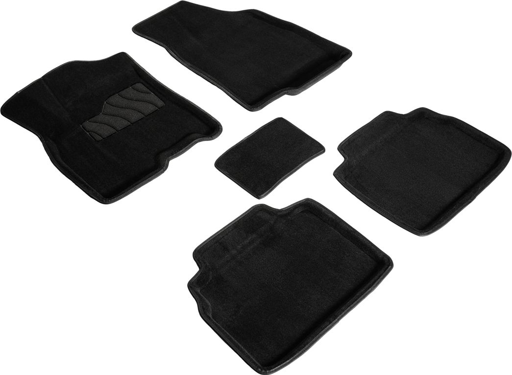 Коврики Seintex 3D ворсовые для салона Chery Tiggo 8 Pro 2021-2026 ЧЕРНЫЕ. Артикул 98397