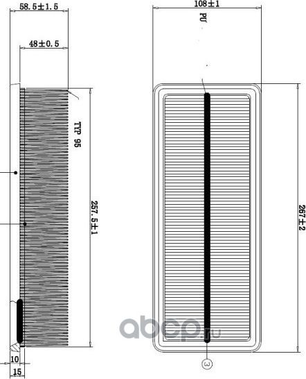 ФИЛЬТР ВОЗДУШНЫЙ DOUBLEFORCE (Double Force). Артикул DFA2774