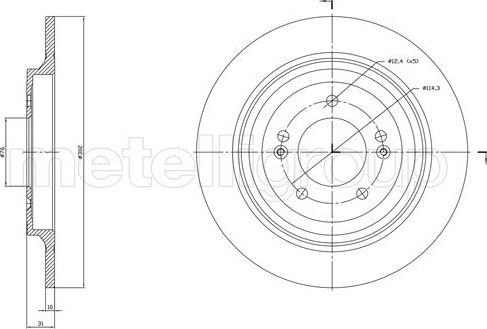 Тормозной диск Trusting. Артикул DF1819