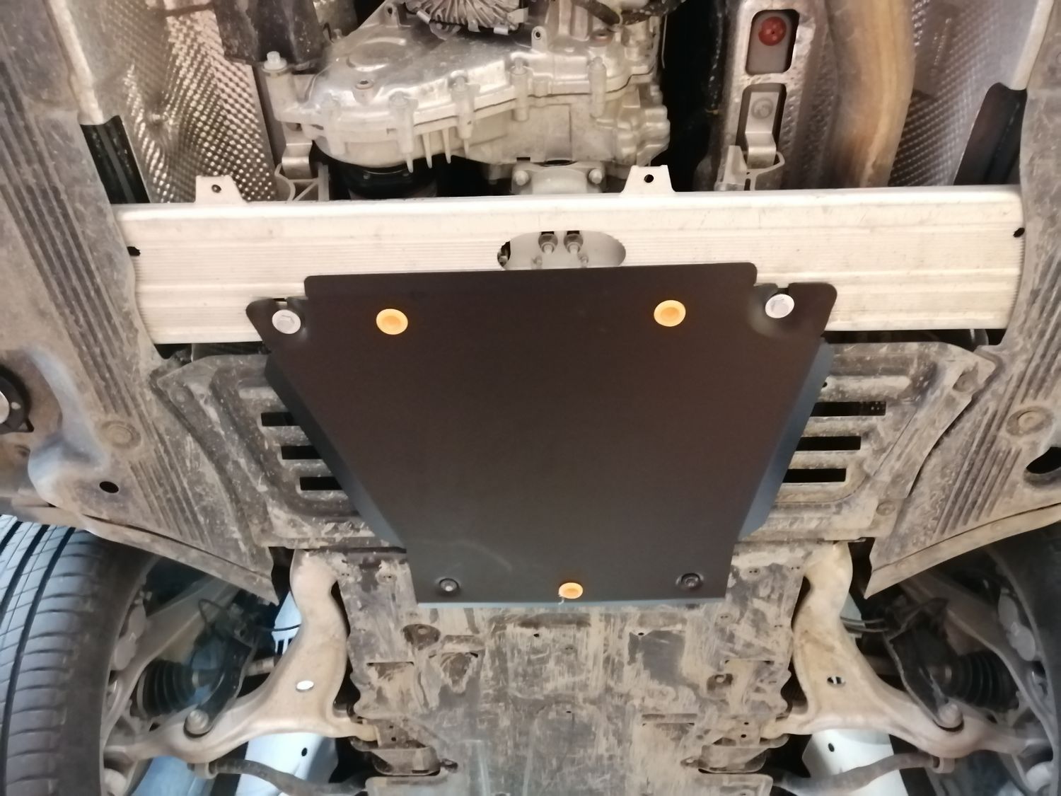 Защита Alfeco для КПП Mercedes-Benz GLE 400d 2018-2026. Артикул ALF.36.23