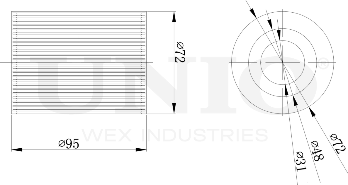 Фильтр масляный (Unio). Артикул FLT-20107