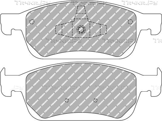Тормозные колодки FERODO RACING DS2500 для Ford Transit Connect II 2013-2026. Артикул FCP4416H