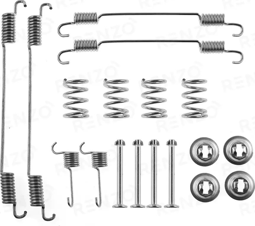 Монтажный комплект барабанного тормоза Renault Duster 1.6/2.0/1.5dCi 11 (Renzo). Артикул RFK090