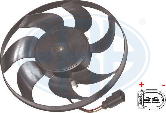 Вентилятор радиатора двигателя Era для Skoda Octavia A7 2012-2019. Артикул 352039