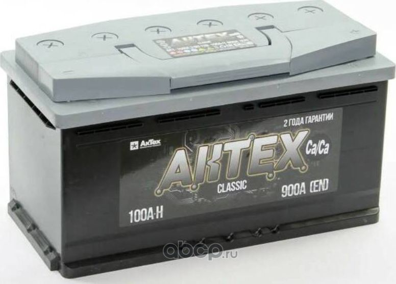 аккумулятор АКТЕХ CLASSIC 100 А/ч 900A обр. п. (353х175х190) (Aktex). Артикул ATC1003R