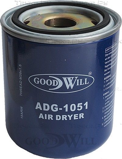 Патрон осушителя воздуха пневмосистемы GoodWill для DAF 95 1987-1998. Артикул ADG 1051