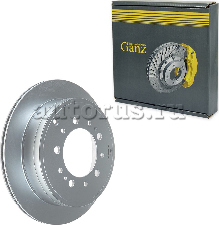 Диск тормозной задний (Ganz). Артикул GIJ06033