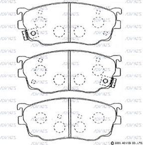 Тормозные колодки Advics. Артикул E1N042
