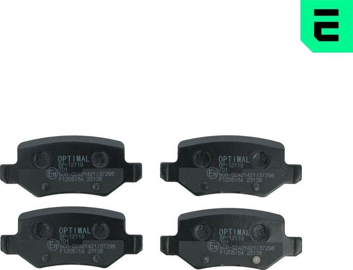 Тормозные колодки Optimal. Артикул BP-12119