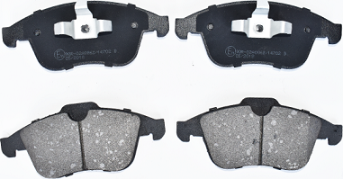 Тормозные колодки ASAM передние для Renault Clio IV 2013-2019. Артикул 74524