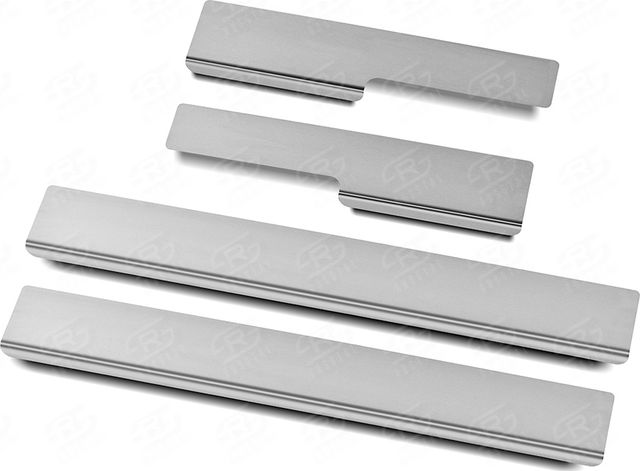 Накладки RusStal на пороги (лист нерж. зеркальный) для Ford Mondeo V 2015-2026. Артикул FRMON15-01