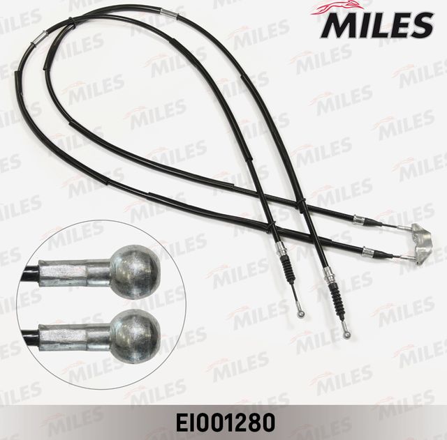Трос ручника (тросик ручного тормоза) Miles задний правый/левый для Opel Zafira B 2005-2019. Артикул EI001280