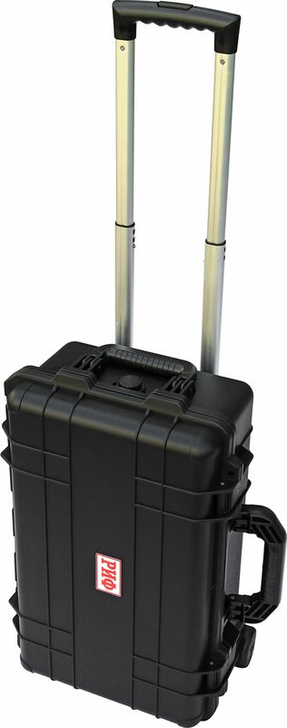 Кейс пластиковый защитный ударопрочный РИФ 530х355х255 мм на колесах с телескопической ручкой. Артикул WRT-22